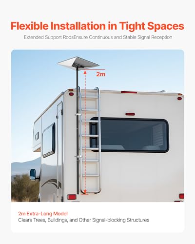 Support Starlink Gen 3 d'Échelle Camping-car V3 Fixation Réglable - 7
