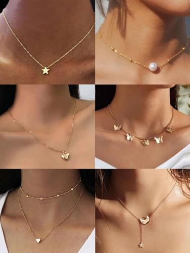 Shining Diva Fashion 5-7 Pcs Combo Latest Stylish Western Necklace Set for Women Pendant Necklace Gifts for Girls - Image 7