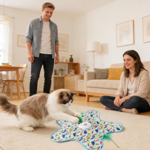 Jouet interactif pour chat contre l'ennui à capteur de mouvement