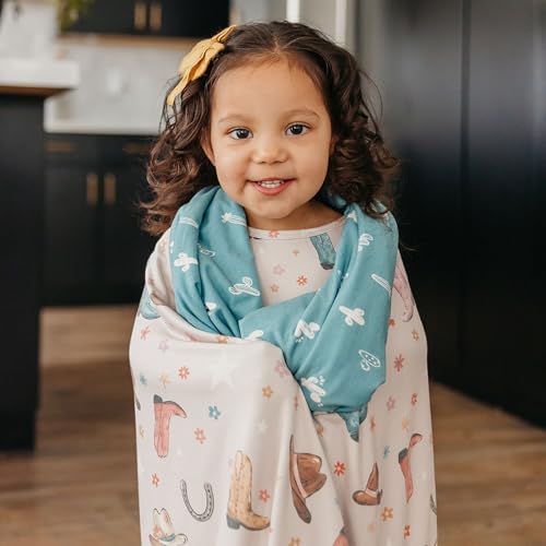 Image of Copper Pearl Jumbo 3-Layer Baby Blanket: Soft Baby Quilts for Boys and Girls | Breathable, Cozy, Toddler Blanket | Baby Quilt for Newborns | 46x46 Premium Polyester /Rayon | Cheyenne