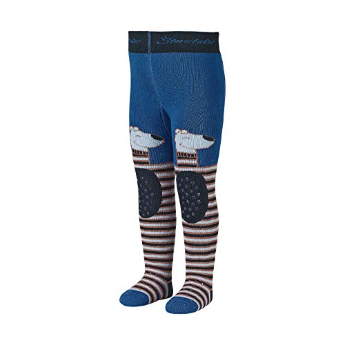 Preisvergleich Produktbild Sterntaler Krabbelstrumpfhose Bär für Babys und Kleinkinder, Blau, 92