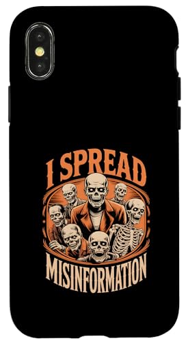 I Spread Misinformation�ʔ������B���e�[�W�z���[�i�� �X�}�z�P�[�X iPhone X/XS �p