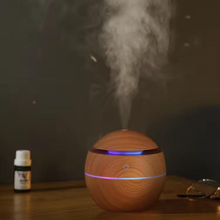 Adbeni Imported USB Air Diffuser Water-Soluble Essential Oil Ultrasonic 130ml Wood Grain Air Humidifiers (B0DFMHXZXF) Amazon Price History, Amazon Price Tracker