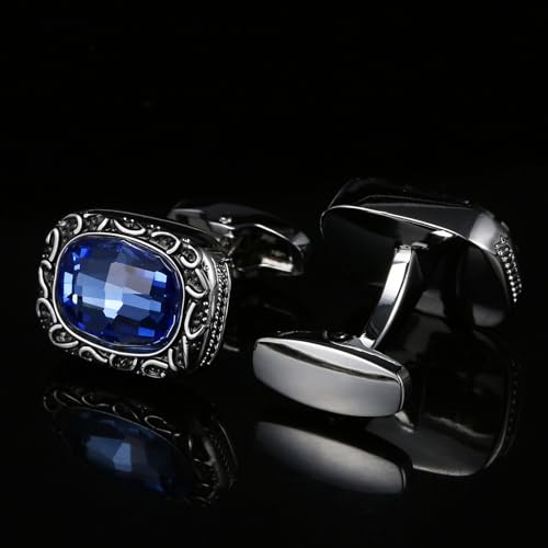 Image of S&W Wedding Cufflinks for Men Cuffs with Gift Box Business for Tuxedo Shirt