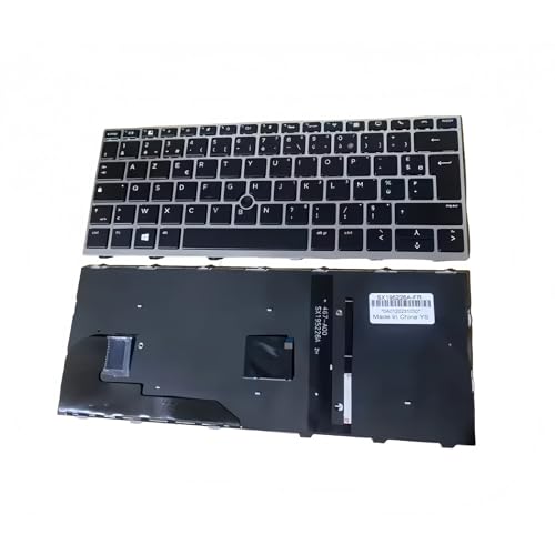French Azerty Keyboard With Pointer For Hp Elitebook 730 G5 735 G5 830 G5 836 G5 830 G5 Silver Frame Fr Keyboard