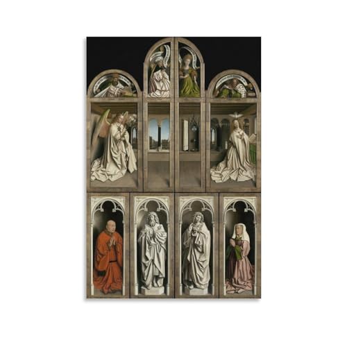 Jan Van Eyck Wall Art Ghent Altarpiece with Wings Closed