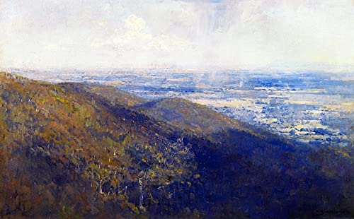 Tableau Melbourne Arthur Streeton impression d'art mural 60x90cm pour chambre