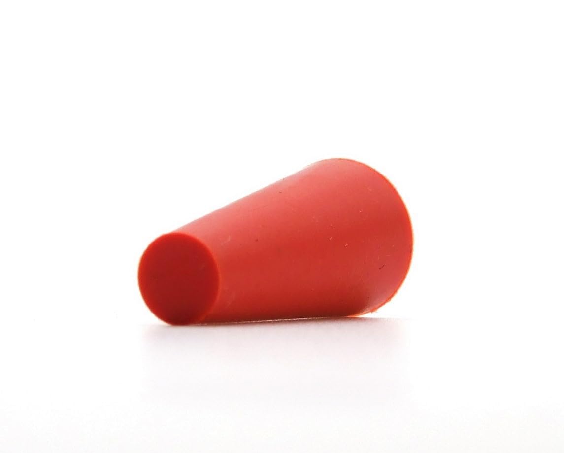 Bonde En Caoutchouc Rouge Fermentation - Diamètre 38/31 Mm, Hauteur 35 Mm - Pour Bonbonne, Dame-jeanne - Fabriqué En UE
