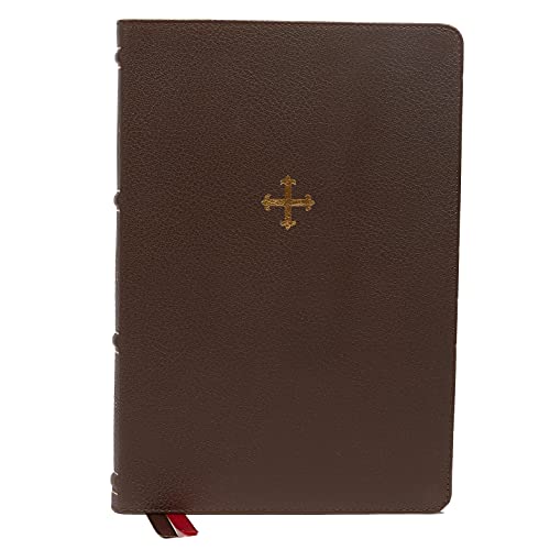 Nrsv, Catholic Bible, Thinline Edition, Genuine Leather, Brown, Comfort Print: Holy Bible
