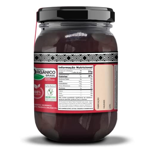 Umbuy Orgânicos Geleia Orgânica Artesanal De Morango Com Pimenta Umbuy 300G Geleia Orgânica De Moran