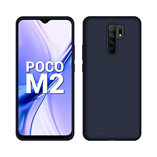 Image of Case Creation Luxurious OG Series for Xiaomi Redmi 9 Prime Case Cover,Anti-Dirty Slim Case Frosted Matte Cute Candy TPU Raised Bezel (Splash of Color) Back Cover for Redmi 9 Prime -Navy Electric Blue