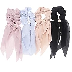 4 Pcs Double Layer Scrunchies-B