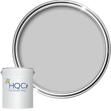 HQC Weather Shield Smooth Masonry Paint | 5L in 30+ Colours | Storm Proof, Scrub Resistance & Waterproof | Weatherproof Technology Designed with Acrylic Resin for Ultimate Protection Dove Grey