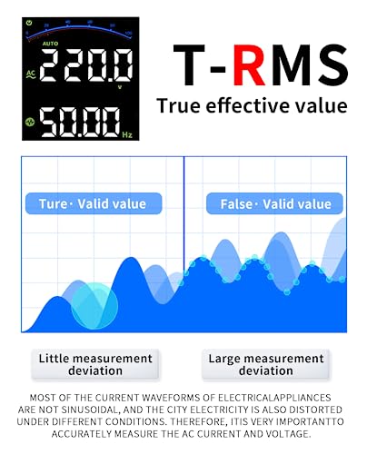 Multimètre digital 9999 counts testeur tension AC DC capacimètre diode Hz