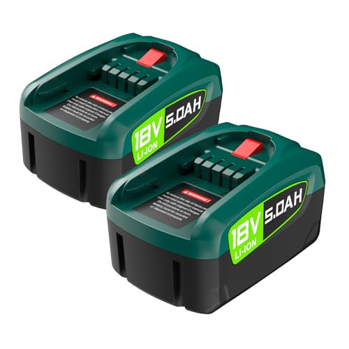 2 Stück 5000mAh 18V Ersatzakku für Bosch PBA PSB PSR Akku für 18V Green Werkzeugen Haus und...