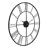 Nostalgische WANDUHR GROSS ANTIK mit RÖMISCHEN ZAHLEN. 60 cm Durchmesser