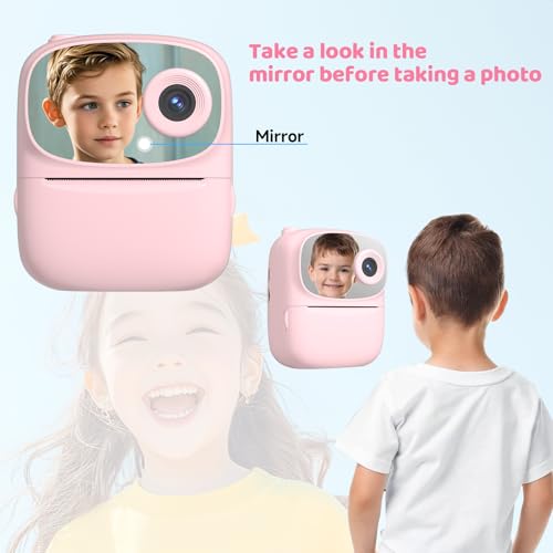 Image of DIGITHINK 2025 Kids Print Camera,Best Gifts for Boys and Girls,32GB Memory,2.4 inch Front and Rear Camera with 1080p for Toddler and Teenagers Age 4-13 Year Old