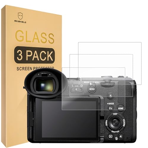 Cristal templado 9H para Sony FX2 de Mr.Shield con tres unidades de vidrio ultra resistente
