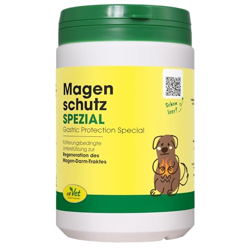 cdVet Magenschutz Spezial 400 g - Fütterungsbedingte Unterstützung zur Regeneration des Magen-Darm-Traktes - Säurepuffer, Schleimhautschutz und Toxinbindung für Hunde und Katzen