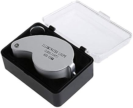 Illuminated Jewelers Magnifier Pocket Magnifying Glass Jewelers Lens Eye Loupe