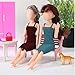 Bencailor 6 Pcs Doll Clothes for 11.8 Inch Doll Accessories Summer Tops Swimwear Robe T Shirt Dress Winter Coat Jacke Outfit Girl Birthday Gift