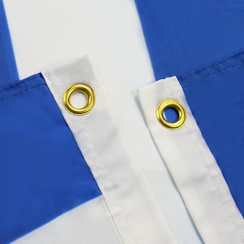 Image of AZ FLAG - Greece Flag - 2x3 Ft - 100D Polyester Greek Banner with Two Metal Grommets - Fade Resistant - Vivid Colors - 2' x 3' Feet - 90x60 Cm