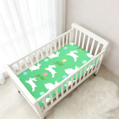 Drap de berceau en coton doux lit bébé drap-housse crèche lapin - 7