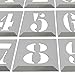 HAUTMEC Vintage Aluminum Numbers Stencils, 0 to 9 Aluminum Stencils & Holder, 2