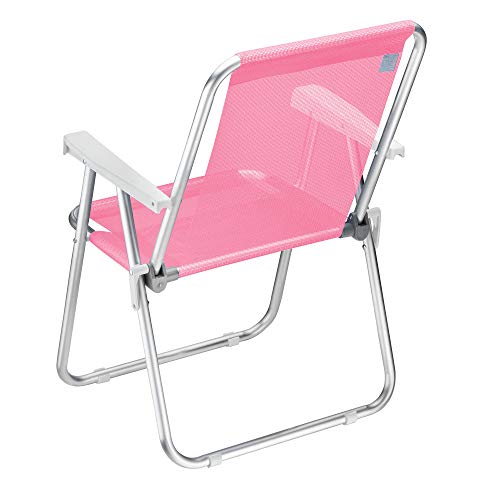 CADEIRA DE PRAIA ALUMÌNIO GRAND BEACH PREMIUM ROSA