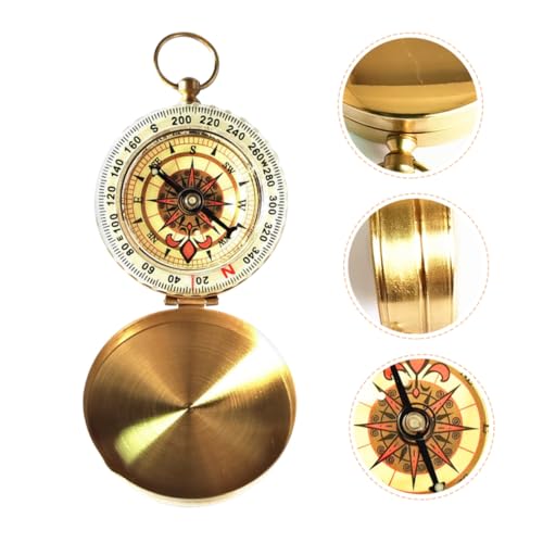 Brújula portátil para trekking estilo reloj de bolsillo miniatura 7