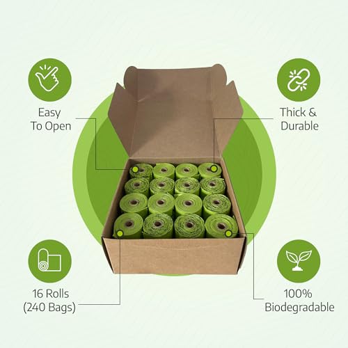 Dog Poop Bags Rolls Biodegradable Poop Bags 240 Poop Bags for Dogs Dog Walking Accessories Cat Poop Bags Leak Proof Easy to Open Thick and Durable  Cucciolini Doodles Dog poop bags rolls biodegradable poop bags 240 poop bags for dogs dog walking accessories cat poop bags leak proof easy to open thick and durable   cucciolini doodles