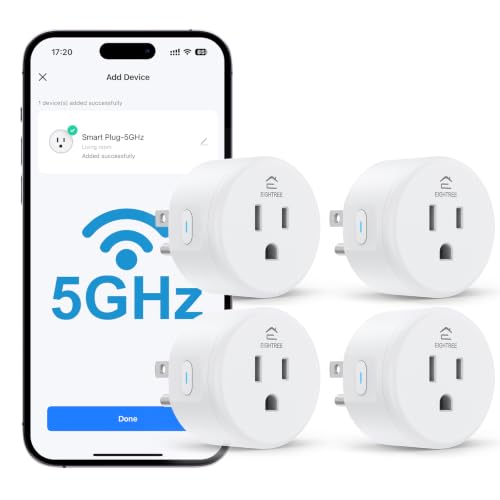 EIGHTREE 5GHz Smart Plug 15A WiFi Outlet Works with Alexa & Googl...