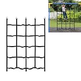 MONT PLEASANT Climbing Net for Kids Outdoor, Climbing Cargo Net, Playground Accessories, Kids Climbing Net Swing set Accessories for Jungle Gyms Playground Obstacle Course Training for Outdoor (Black)