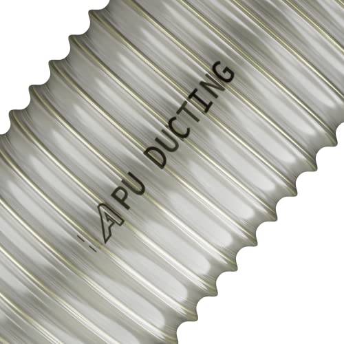 50mm / 2 Inch Clear Polyurethane Pipe for Dust, Fumes, Vapour, Woodwaste, Air Extraction, Ventilation 5 Metre Long 2 50mm / 2 Inch Clear Polyurethane Pipe for Dust, Fumes, Vapour, Woodwaste, Air Extraction, Ventilation 5 Metre Long - Image 2