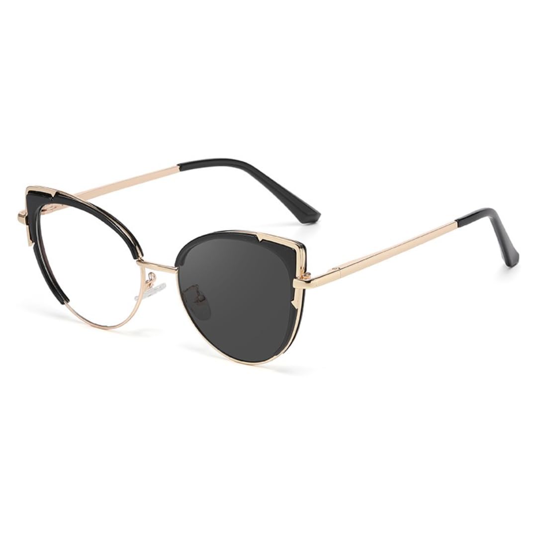 Lunettes de soleil de luxe œil de chat protectrices lumière bleue pour femmes - 8