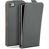 Cierre magnético: la funda protectora se puede abrir con una mano y cerrarla de forma segura mediante la pestaña con imán, para que el Apple iPhone 6 Plus se guarde de forma robusta en la funda protectora