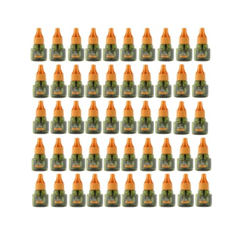 Image of Tru Nature Herbal Mosquito Repellent Liquid Refill 45 ML - Pack of 50 | Fit for All Machines | Paediatrician Certified | Effective for 45 Nights | 100% Protection from Dengue Mosquitoes