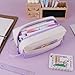iSuperb Large Pencil Case High Capacity Pencil Pouch Storage bag Desk Organizer Marker Pouch Pen Bag for Women
