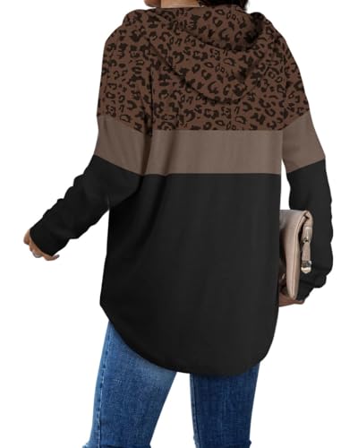 Image of Bofell Womens Fashion Tops Hoodies for Women Pullover Oversized Sweatshirts Long SLeeve Shirts Loose Fit