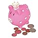 Kicko Piggy Bank - 6 Pack 3.5 Inch, Little Princess Pink Coin Bank, for Kids Money Collections and Savings - Makes a Perfect Unique, Nursery Decor, Keepsake