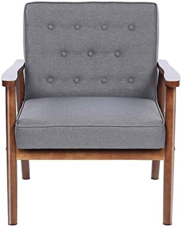 75x69x84CM Meeting Waiting Room Confere400 lbs League Executive Guest Chair Guest Reception Chairs Wooden Lounge Chair Mid-Century Chair Retro Accent Single Sofa Chair Seat Office Executive Side Chair
