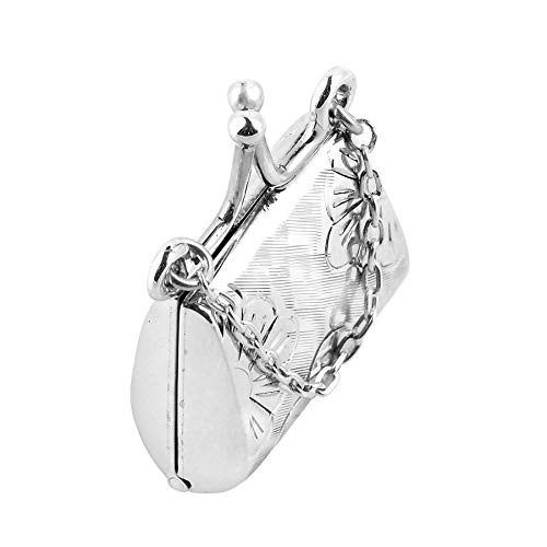 Aeravida Floral .925 Sterling Silver Purse Locket Pendant | Keepsake Sterling Silver Pendant Charm For Women | Trendy Pendant For Women | Diy Pendant Charm For Necklace #TOP1