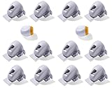 Safety 1st Adhesive Magnetic Cabinet Locks, Includes 12 Child Locks for Cabinets & Drawers, 2 Keys, White