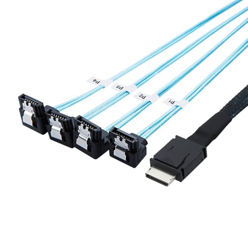 OCuLink PCIe SAS SFF-8611 4i a SATA 7P Cable 1 m miniatura 2