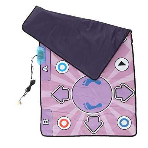 ZJchao Double Dance Mat High Sensitivity Improve Coordination Electronic Dancing Pad with AV USB Interface English