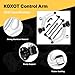 Koxot Front End 8pc Suspension Kit Fit for 2013-2018 Ford C-Max, 2012-2018 Focus, 2 Front Lower Control Arms K622788 K622753 w/Ball Joints, Sway Bar Links, Outer/Inner Tie Rod Ends