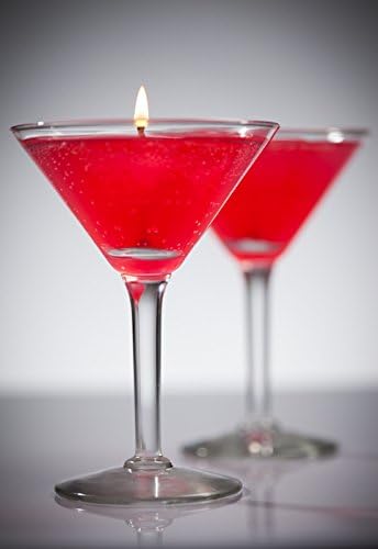 Cosmopolitan Scented Gel Candle in Martini Glass
