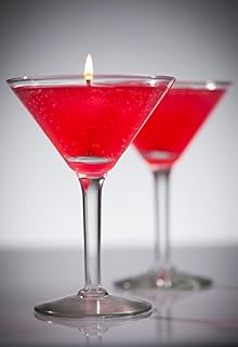 Cosmopolitan Scented Gel Candle in Martini Glass