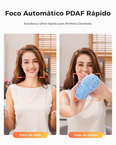 OBSBOT Tiny 2 Lite 4K Webcam para PC, Câmera de Streaming PTZ com Rastreamento de IA com Sensor de 1