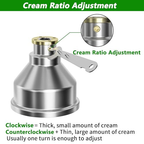 Espumador de leche, desnatador eléctrico, centrífugo de 5 l para nata, mantequilla y batidos, 10500 rpm. Contenido de grasa en leche desnatada ≤ 0,03%.